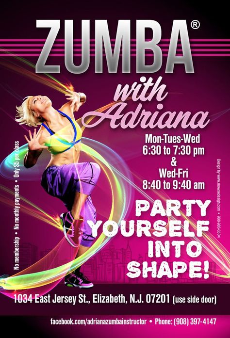 Zumba Poster Design, Zumba Poster, Class Poster Ideas, Class Poster Design, Prints Illustration, Fitness Flyer, Class Poster, Birthday Wishes For Sister, Zumba Dance