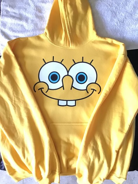 Sponge Bob, Yellow, Sweatshirts