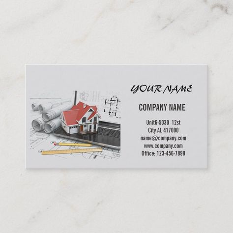 Architect Business Card, Builder Logo, Wood Business Card, Handyman Business, Wood Business, Wood Business Cards, Construction Business Cards, Modern Renovation, Orange Logo