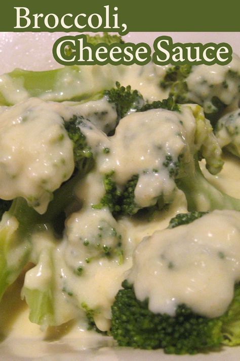 Broccoli with Cheese Sauce, aka: Broccoli Cheese #broccoli #broccolicheese #cheesesauce #cookingfortwo #winterveggies Broccoli With Cheese Sauce, Broccoli With Cheese, Cheese Sauce For Broccoli, Cheese Broccoli, Winter Veggies, Easy Broccoli, Seasoned Veggies, Cauliflower Cheese, Broccoli Cheese