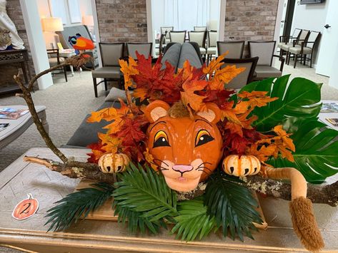 Lion King Pumpkin, Pumpkin Wars, Lion Pumpkin, Cell Project, Pumkin Decoration, Creative Pumpkin Decorating, Contest Ideas, Pumpkin Carving Contest, Pumpkin Decorating Contest