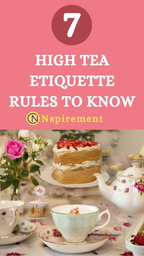 High tea was one of the ways for aristocrats and royal families in the British tradition to relax while seated on luxurious high chairs and tables. Hence the name “high tea.” Conventionally, high tea was served between 5 and 7 p.m. It included serving hot tea with pickled fish, cold meats, potato salads, bread, tea cakes, and tarts. British Tea Time, English High Tea, Pickled Fish, Tea Etiquette, Royal Tea Parties, Etiquette Rules, Potato Salads, British Traditions, Kitchen Help