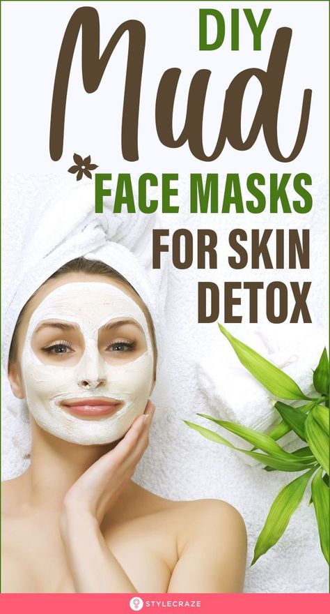 DIY Mud Face Masks For Skin Detox: Why go to the spa when you can bring the spa home? A mud mask cleanses, hydrates, and tones your skin if applied in the right way. Try any of these homemade mud mask recipes. #skincare #skincaretips #mudmask #beauty #beautytips