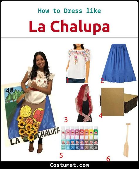 La Chalupa (Loteria Cards) Costume Loteria Cards Costume, Canoe Drawing, Cards Costume, Loteria Cards, Mantilla Veil, Costume For Halloween, Traditional Mexican, Cool Costumes, Adult Costumes