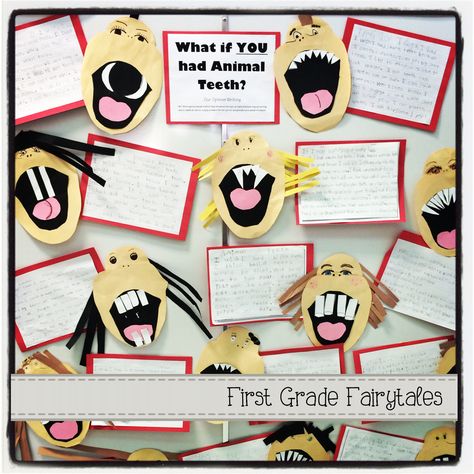 What If You Had Animal Eyes Activities, What If You Had Animal Teeth Activities, Teeth Craft, Teeth Activities, Writing Craftivity, Second Grade Science, 3rd Grade Writing, Book Craft, 2nd Grade Writing