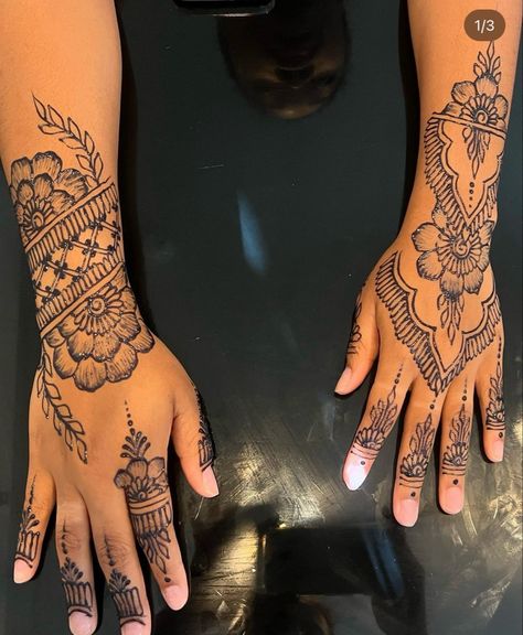 Henna Fingers Designs, Henna Jewelry, Back Henna, Cute Henna Designs, Jagua Henna, Cute Henna Tattoos, Henna Style Tattoos, Henna Nails, Cute Henna