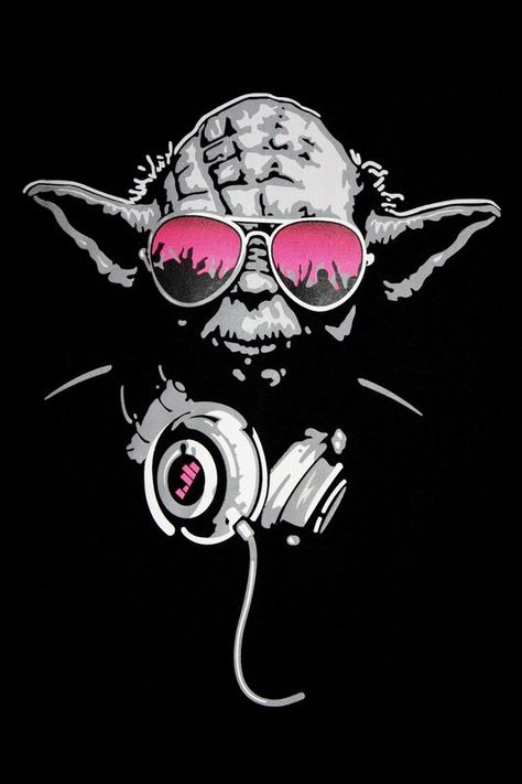 DJ Yoda Dj Yoda, Star Wars Painting, Star Wars Background, Star Wars Love, Star Wars Empire, Star Wars Wallpaper, Star Wars Artwork, Star Wars Fan Art, Star Wars Images