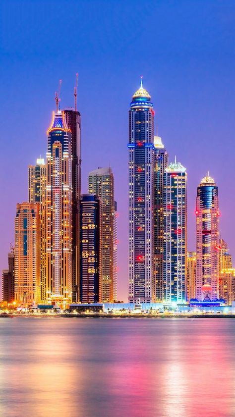 City Lights Wallpaper, Beau Gif, Magic Places, Fotografi Kota, Cityscape Photography, Dubai City, City Wallpaper, City Landscape, Dream City