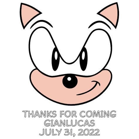 Sonic The Hedgehog Svg Free, Sonic Cake, Sonic Face, Sonic Birthday Parties, Sonic Party, Kids Hooded Towels, Cardboard Crafts Diy, Sonic Birthday, Sonic And Shadow