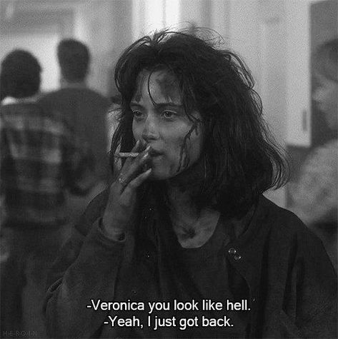 Winona Ryder, Heathers, Black And White, Quotes, White, Black