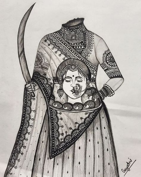 Hadi Rani 🙏 Rani Lakshmi Bai Sketch, Rani Lakshmi Bai Drawing, Rani Laxmi Bai Drawing, Rani Laxmi Bai, Rani Lakshmi Bai, Lakshmi Bai, Sketch Vs Final, Freedom Fighters Of India, Sketch Images