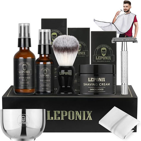 BEST VALUE CONTAINS 7 SHAVING ESSENTIALS - This Old Fashioned shaving kit is your one stop station mens aftershave gift set with every pieces you need for a smoother shaving. 7 Shaving Essentials will bring you the most comfortable experience on your daily shaving. Mens Aftershave, Pre Shave Oil, Gift Baskets For Men, Shaving Kit, Shaving Oil, Men's Aftershave, After Shave Balm, Shaving Brush, Body Scrubs