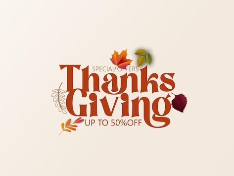 Vector happy thanksgiving day with leave... | Premium Vector #Freepik #vector #thank-you-poster #happy-text #thank-you-typography #thank-you-text Happy Thanksgiving Graphic, Thank You Flyer Design, Thanksgiving Flyer Design, Thanksgiving Typography, Happy Text, Thanksgiving Graphics, Thanksgiving Post, Thanks Giving Day, Thanksgiving Poster