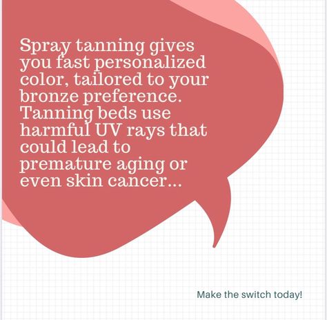 Spray tans have come a long way and are a better decision when thinking long-term. Spray tans look more cleaner, less streaky, are better for your skin and help you age better. Spray Tan Salon, Tan Salon, Spray Tan Salons, Organic Spray Tan, Tanning Beds, Tanning Salon, Tanning Bed, Spray Tan, Scottsdale Arizona