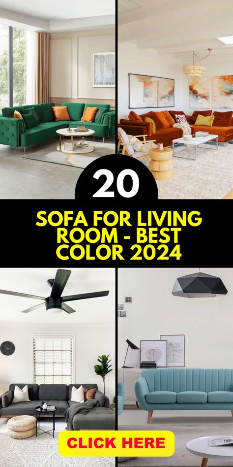 Sofa colors 2024 on our Pinterest! Unearth modern and trending color combinations, bringing an arena of aesthetics to living rooms. 🎨 Dive into innovative sofa color ideas, from schemes perfect for white walls to diverse palettes defining the new age of living room decor. Whether you're looking for ideas for color coordination or trending shades, discover a spectrum of inspiration with our sofa color combinations, and let your living space radiate with the latest in color trends! Sofa Color For White Walls, Sofa Colours For White Walls, Sofa Colors For White Living Room, Sofa For White Walls, Latest Living Room Ideas, Couch Colour Ideas, Sofa Combination Colors, Sofa Colours With White Walls, Modern Sofa Colors Living Rooms