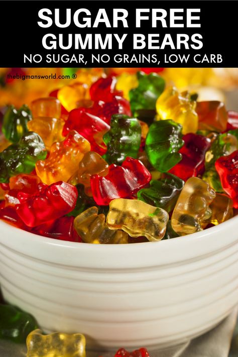 Diy Gummies, Sugar Free Gummy Bears, Candy Homemade, Snacks Diy, Yummy Candy, Gummies Recipe, Bear Recipes, Keto Candy, Diy Snacks