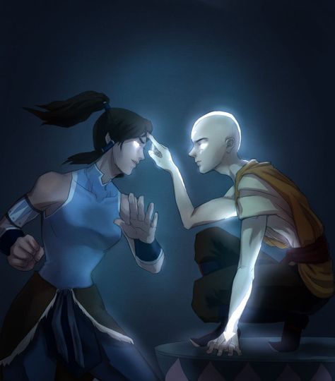 Aang and Korra Avatar Series, Korra Avatar, Avatar Cartoon, Avatar Fan Art, Avatar The Last Airbender Art, Team Avatar, Avatar Characters, Avatar Airbender, Avatar World