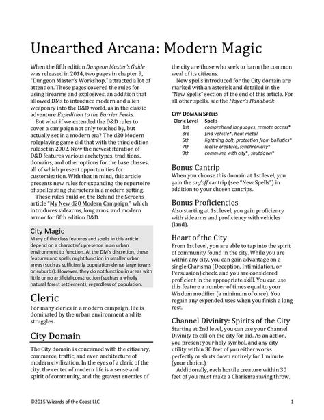 DnD 5e Homebrew — Unearthed Arcana: Modern Magic Modern Dnd, Dnd Stats, D D Classes, Dungeon Master's Guide, Dnd Classes, Dnd 5e Homebrew, Modern Magic, Dragon Rpg, Pathfinder Rpg