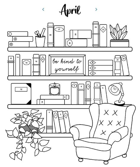 What Are You Reading, Reading Nook Drawing, Bookshelf Doodle, Library Drawing Sketches, Book Outline Drawing, Bookstore Drawing, Reading Doodles, Cute Mood Tracker, Bullet Journal Templates