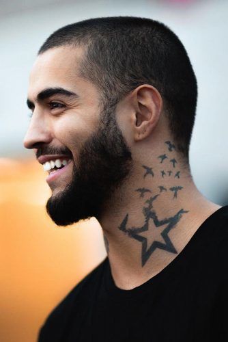 Buzz Haircut Men With Beard, Buzz Cut For Men, Trendy Mens Hairstyles, Mohawk Hairstyles Men, Buzz Cut Hairstyles, Military Haircut, Trendy Mens Haircuts, Mens Hairstyles Thick Hair, Cool Mens Haircuts