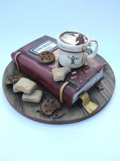 Emma Jayne Cake Design Dolci Harry Potter, Cake Paris, Book Cakes, Book Cake, Unique Cakes, Novelty Cakes, Cake Tutorial, Fancy Cakes, A Cup Of Coffee