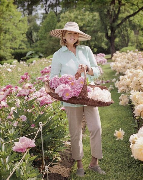 MARTHA MOMENTS: Martha's Peony Garden Farm Goals, Peony Farm, Martha Stewart Home, Perfect Dinner Party, Garden Inspo, Diy Gold, Pink Cocktail, Dinner Party Recipes, Martha Stewart Living