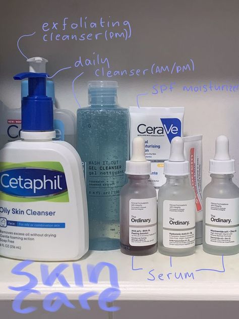 Ordinary Aha Bha, Aha Bha Peeling Solution, Bha Peeling Solution, Cetaphil Oily Skin Cleanser, Cleanser Cerave, Cetaphil Oily Skin, Cerave Facial Moisturizing Lotion, Oily Skin Cleanser, Productive Aesthetic