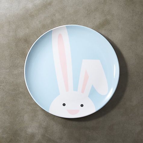 Easter Bunny Melamine Dinner Plate Easter Pottery, Easter Plates, Ceramic Easter, Easter Entertaining, Bunny Plates, Diy Pottery Painting, Plastic Crates, Melamine Dinner Plates, Easter Items