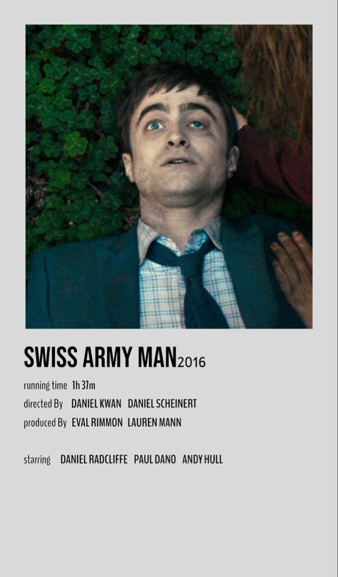 Swiss Army Man Poster, Swiss Army Man, Army Man, Movie Prints, Army Men, Daniel Radcliffe, Comedy Movies, Iconic Movies, Swiss Army