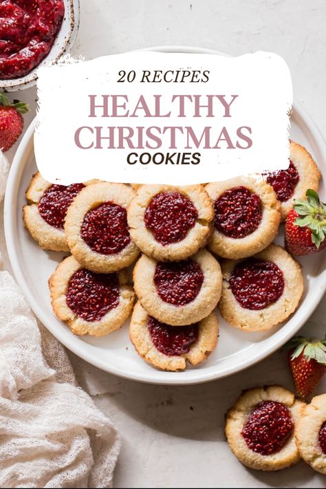 Make your Christmas sweeter and healthier with our curated collection of 20 Best Healthy Christmas Cookie Recipes. Whether you're vegan, gluten-free, or simply looking for guilt-free indulgence, these treats are a delightful addition to your holiday festivities. Spread the joy of healthier holiday baking! #HealthierHolidays #ChristmasSweets #GuiltFreeJoy Easy Cookie Recipes For Christmas, Healthier Holiday Desserts, Health Christmas Snacks, Healthy Christmas Cookie Recipes, Sugar Free Christmas Baking, Christmas Treats Healthy, Christmas Healthy Snacks, Low Sugar Christmas Cookies, Christmas Cookies Healthy