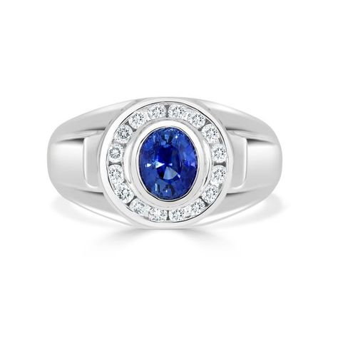 Mens Gemstone Rings, Blue Sapphire Gemstone, Fancy Rings, Rings Jewelry Fashion, Citrine Ring, White Gold Ring, Blue Gemstones, Men's Rings, Sapphire Gemstone