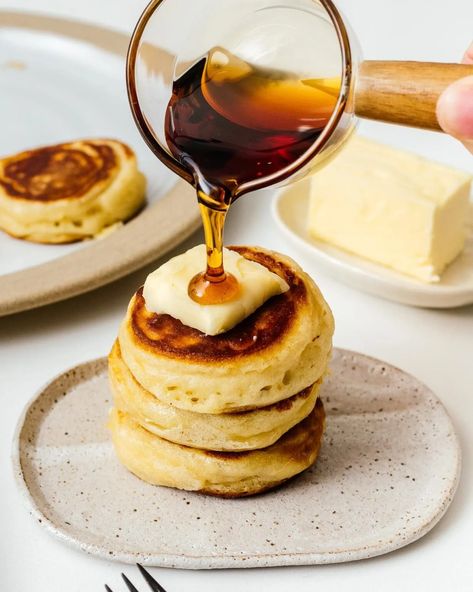 Tiktok Pancakes - Make Ahead Ice Cube Tray Pancakes · i am a food blog Tray Pancakes, Extra Fluffy Pancakes, Fluffy Buttermilk Pancake Recipe, Quick Pancakes, Pancakes Protein, Mini Ice Cube Tray, Freeze Pancakes, Stack Of Pancakes, Buttermilk Pancakes Fluffy