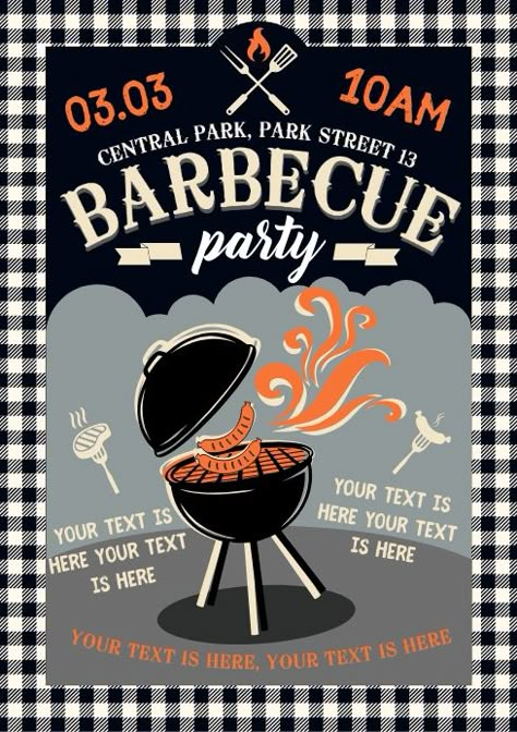 Bbq Fundraiser Flyers, Bbq Party Invitations Free Templates, Bbq Poster Design Ideas, Barbecue Flyer Design, Bbq Poster Design, Bbq Poster, Bbq Art, Bbq Flyer, Barbecue Invitation