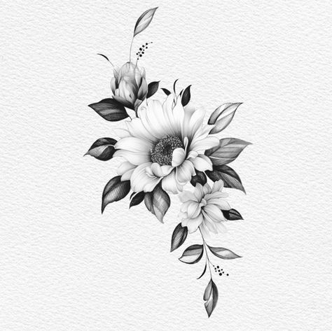 Fineline Flowers, Flower References, Realistic Flower Tattoo, Halloween Flash, Floral Tattoo Shoulder, Rose Flower Tattoos, Rose Drawing Tattoo, Floral Thigh Tattoos, Flash Ideas