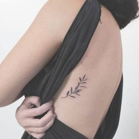 Branch Rib Tattoo, Olive Vine Tattoo, Ribcage Tattoo Ideas, Olive Tattoo, Tattoo Ribs, Olive Branch Tattoo, Vine Tattoo, Ribcage Tattoo, Branch Tattoo