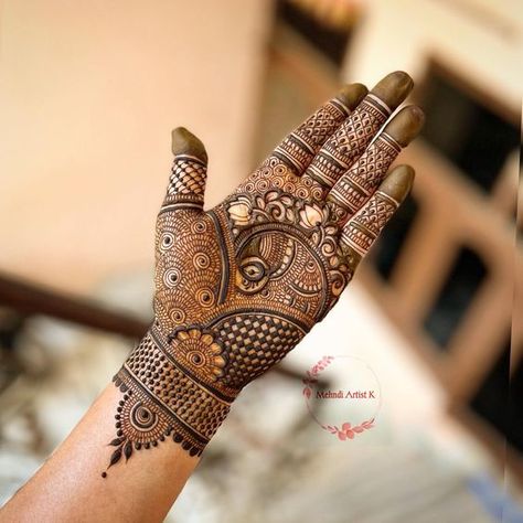 Mehendi Designs For Hands Unique Palm Arabic, Rakhi Mehndi Designs Easy, Mehendi New Designs, Mehndi Back Hand Designs, Palm Mehndi Design Unique, Full Palm Mehndi Design, Modern Mehndi Design, Mehndi Design Front Hand, Best Mehndi Design