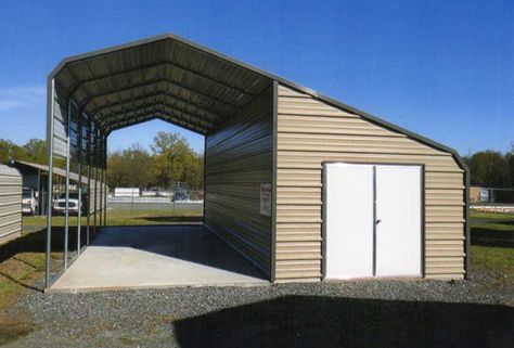 RV Covers | Jamar Carports & Portable Buildings Rv Carport With Storage Room, Rv Port Ideas, Cheap Rv Shelter Ideas, Rv Carport With Storage, Rv Covered Parking Carport Designs, Rv Pole Barn Ideas, Rv Carport Ideas, Rv Port Homes, Caravan Carport