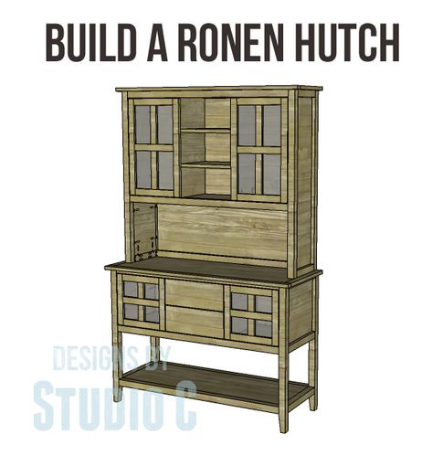 Diy Hutch Build, Hutch Furniture, Kitchen Hutch, Dining Room Hutch, Shop Layout, Diy And Home Improvement, Diy Shelves, Room Paint, Making Room