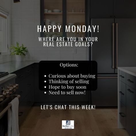 Monday Real Estate Quotes, Monday Realtor Post, Realtor Aesthetic Quotes, New Real Estate Agent Marketing, Asking For Referrals Real Estates, Real Estate Agent Hacks, Mortgage Agent Marketing, Realtor Instagram Post Ideas, Realtor Announcement Ideas