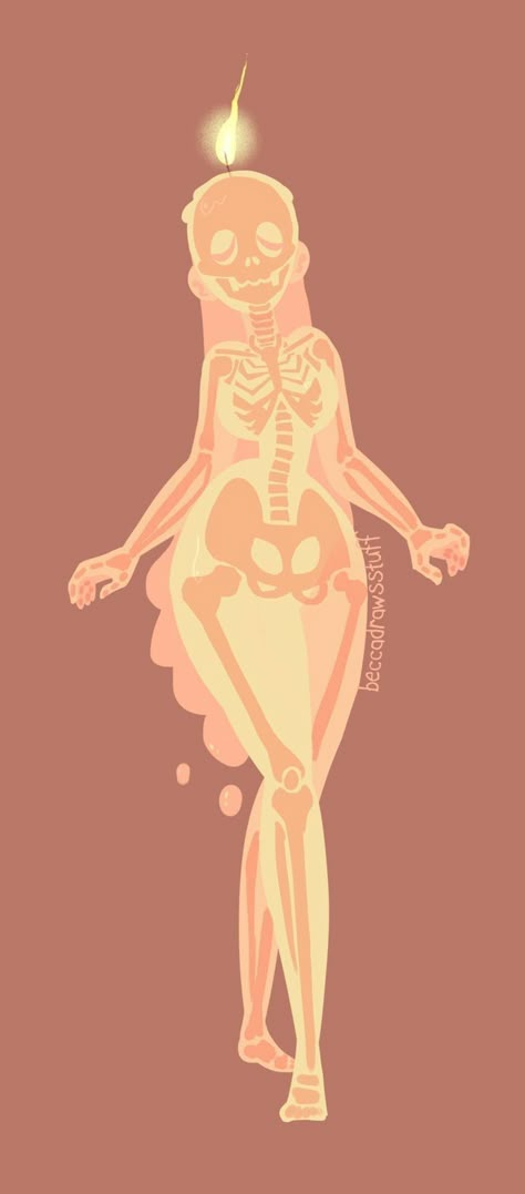 Candle Girl, The Skeleton, Wireframe, Character Sheet, Skeleton, Human Body, Human