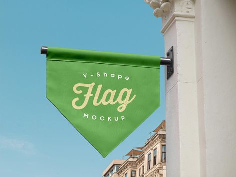 Flag Signage Design, Hanging Banner Design, Business Signage Design, Flag Mockup, Standing Banner Design, Banner Store, Blue Cloudy Sky, George And Willy, Vertical Banner