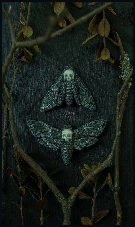 Tattoo Papillon, Dark Bohemian, Skull Moth, Dark Boho, Witch Jewelry, Insect Jewelry, Gothic Skull, Witchy Jewelry, Witchy Things