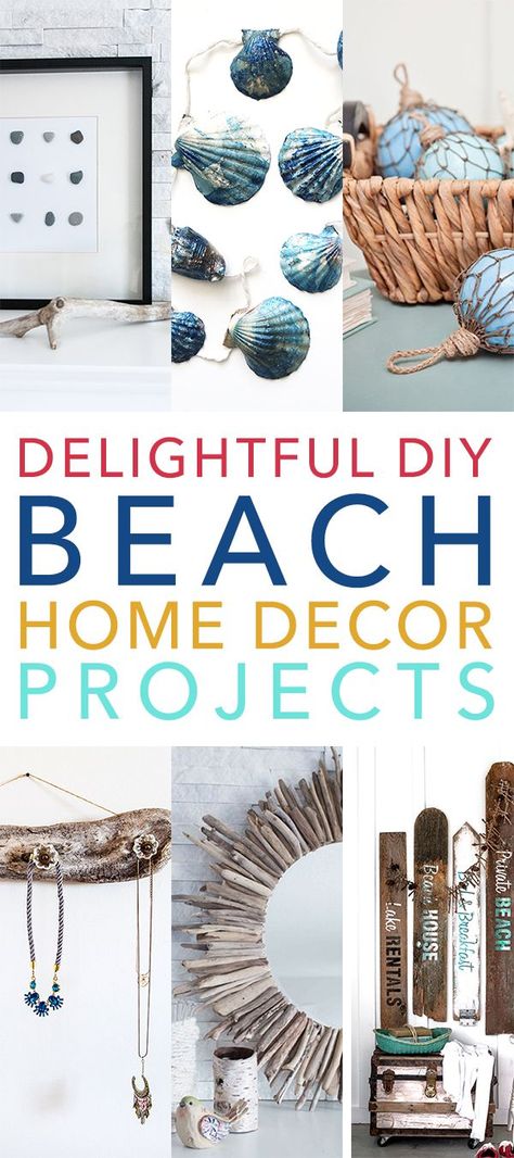 Shell Garland, Driftwood Wreath, Deco Marine, Diy Beach, Cottage Market, Decor Eclectic, Beach Home Decor, Home Beach, Glass Beach