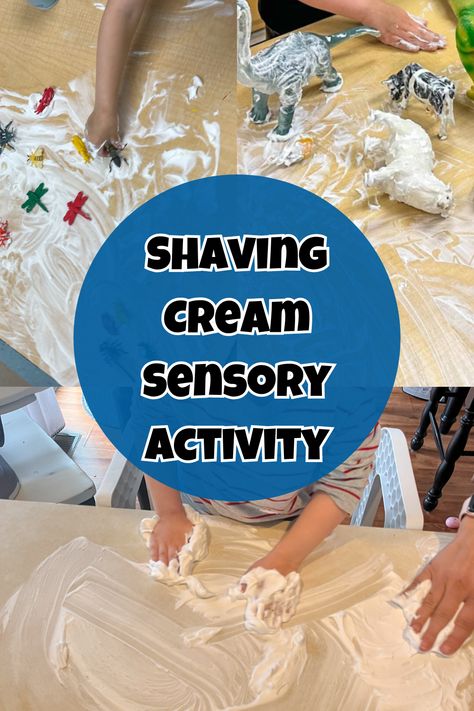 Let the fun begin! The beauty of shaving cream is that the texture and feel is great for the sensory experience, but it's also easy clean-up. Shaving cream is essentially soap that will easily wash right off of clothes, surfaces, and children.
Little hands love the feel of shaving cream, so begin with just shaving cream. This is a great way to get small children used to messy play which is awesome for their development. Let them explore the feel of the shaving cream between their fingers. Shaving Cream Sensory Play, Shaving Cream Activities, Homemade Puffy Paint, Play Ideas For Kids, Shaving Cream Painting, Best Shaving Cream, Sensory Play Ideas, Games For Children, Sensory Activity