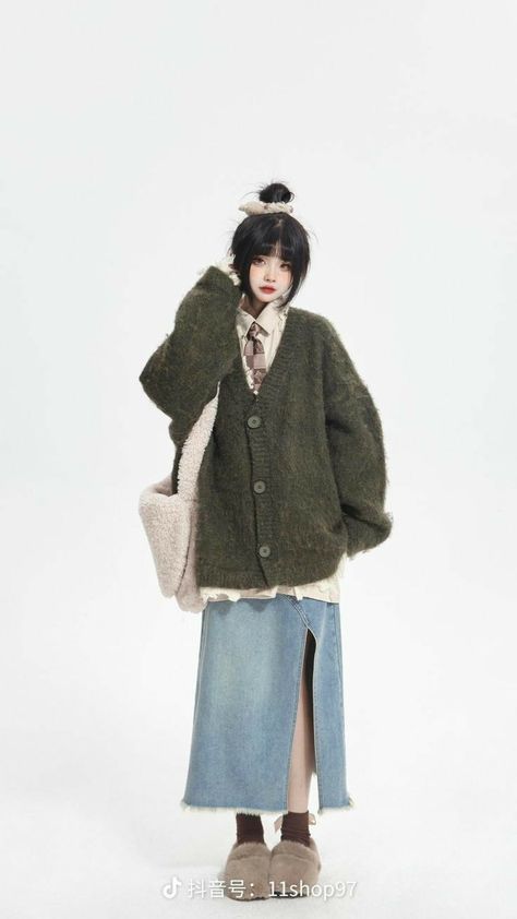 일본 패션, 가을 패션, Casual Style Outfits, Character Outfits, Modest Outfits, Modest Fashion, Aesthetic Clothes, Pretty Outfits, بلاك بينك