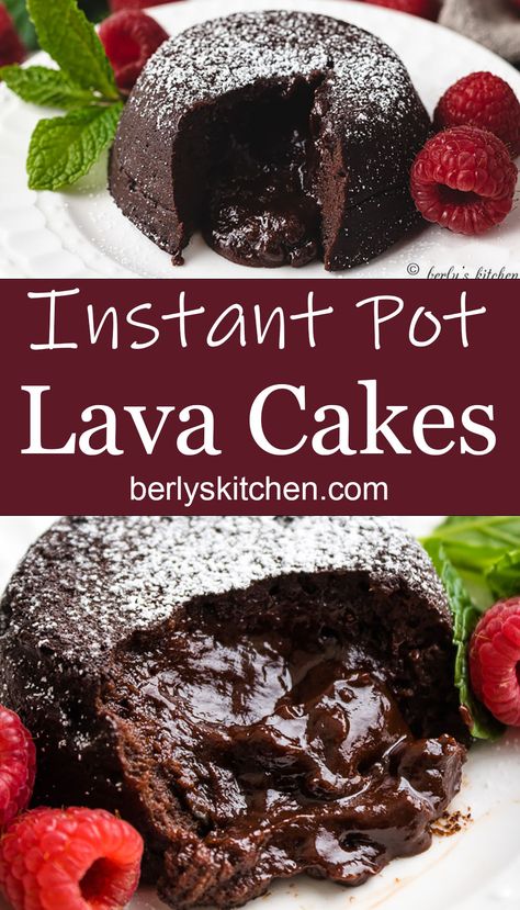 Single Serve Cake, Molten Cake, Valentines Dinner, Lava Cake Recipes, Flourless Cake, Molten Lava Cakes, Single Serve Desserts, Molten Chocolate, Chocolate Lava Cake