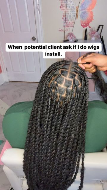 Locs Under Wig, Braids And Locs, Twists Hairstyles, Black Hair Video, Short Box Braids Hairstyles, Braided Hairstyles For Black Women Cornrows, Braiding Styles, Big Box Braids Hairstyles, Goddess Braids Hairstyles