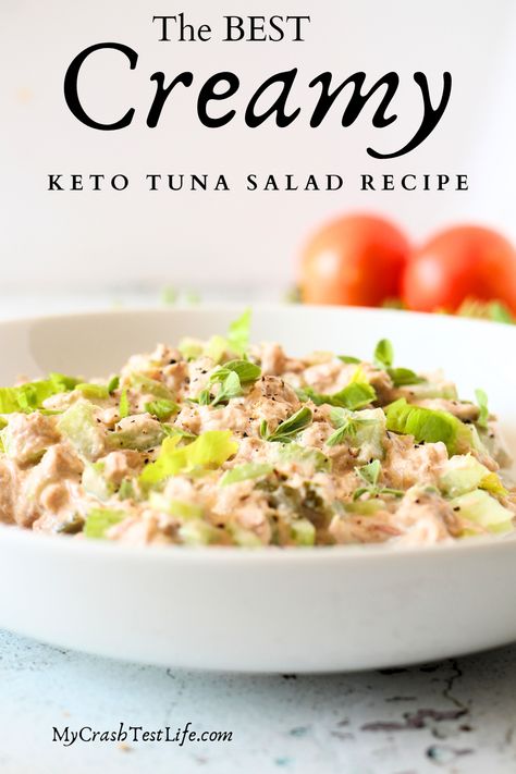 After hundreds of versions, I have finally created the BEST Keto Creamy Tuna salad recipe. Alight and fresh comfort food, made with a few simple ingredients along with one secret ingredient to take this classic keto tuna salad and make it over the top delicious! Creamy Tuna Salad, Keto Tuna Salad, Keto Tuna, Tuna Salad Recipe, Red Onion Relish, Onion Relish, Pickled Red Onions, Tuna Salad, Low Carb Keto Recipes