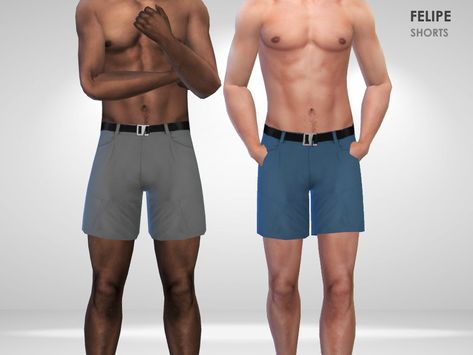 The Sims Resource - Felipe Shorts Male Swim Shorts, Sims 4 Cc Male, Sims Aesthetic, Luxury Swimsuits, Male Clothing, Cc Sims, Sims 4 Clothing, Adidas Shorts, Short Jeans