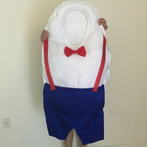 Humpty Dumpty Costume Diy Humpty Dumpty Costume, Humpty Dumpty Costume, Humpy Dumpty, Nursery Rhyme Costume, Kids Book Character Costumes, Shrek Musical, Shrek Costumes, Alice In Wonderland Play, Shrek Jr